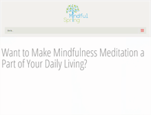 Tablet Screenshot of mindfulspring.com